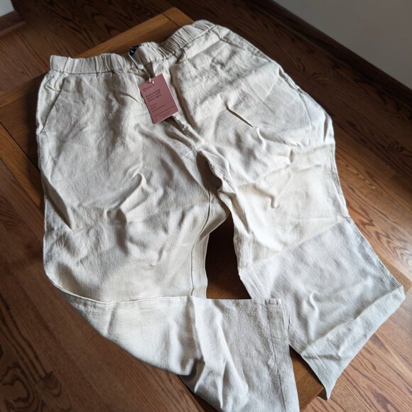 NWT Quince 100% European Linen Pants in Driftwood - Picture 5 of 7